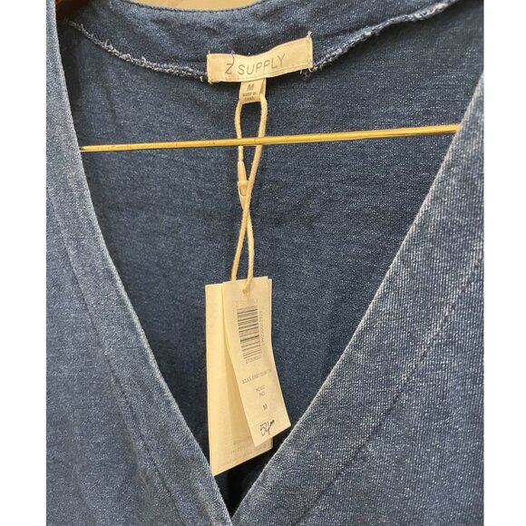 NWT'S Z SUPPLY Solace V-Neck Jersey Denim Tank SIZE MEDIUM - Picture 8 of 9